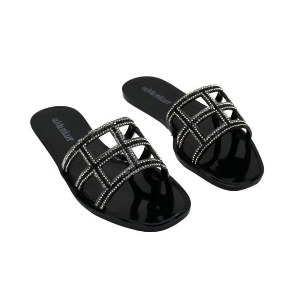Olivia Miller Women's Jackie Sandals - Black - Picture 1 of 7